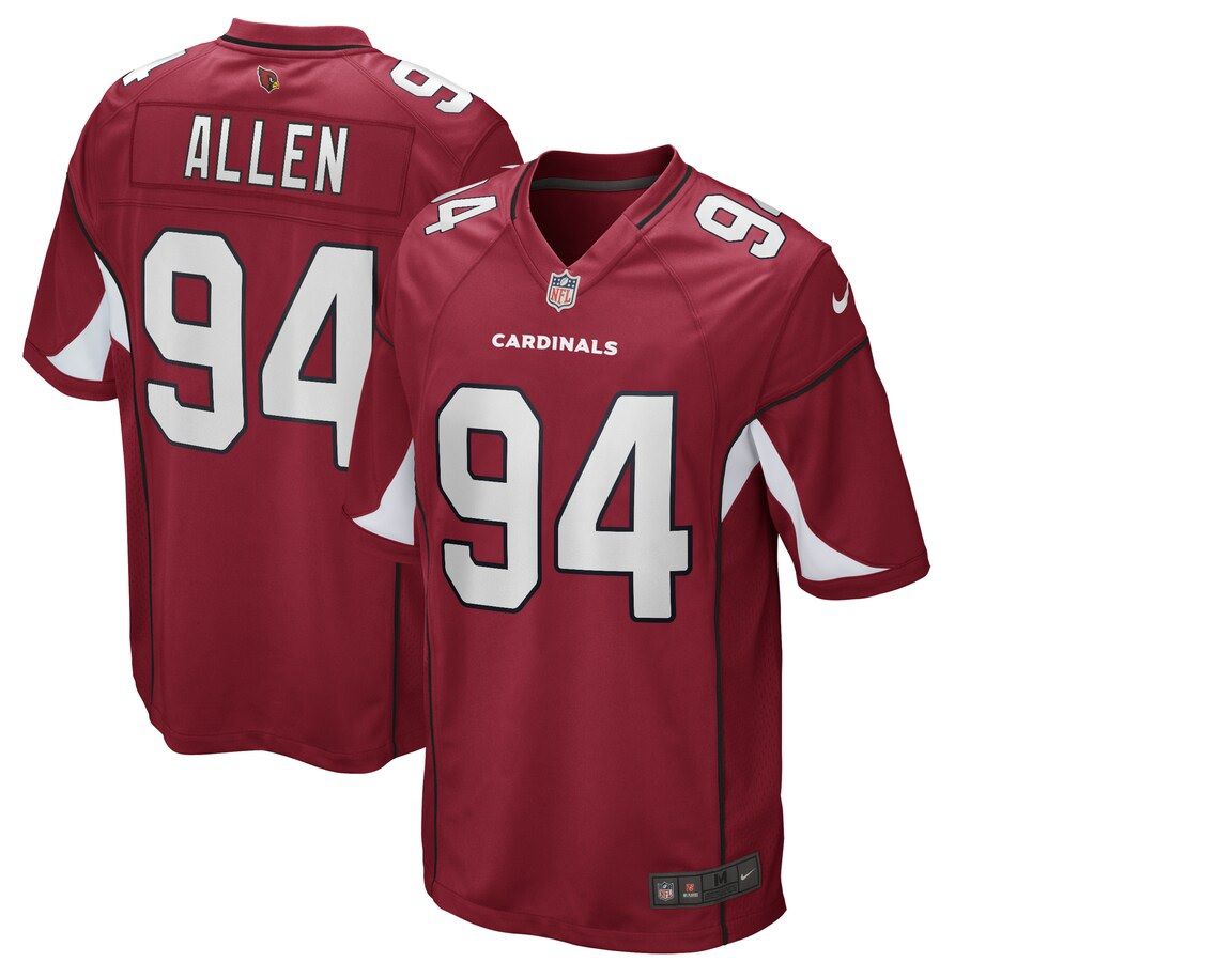 Men Arizona Cardinals #94 Zach Allen Nike Cardinal Game Player NFL Jersey